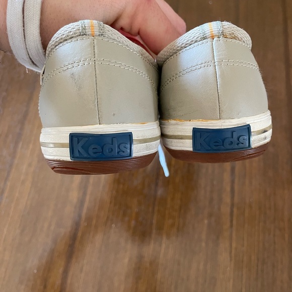 Womens Keds Gray Leather Lace Up Sneakers 8M - Picture 6 of 6